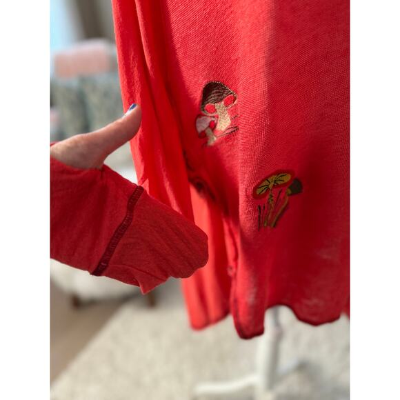 Upcycled We The Free Oversized Mushroom Sweater Size XS to XL 1-2 DAY QUICK SHIP - Picture 10 of 11